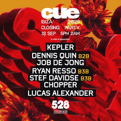 Cue Closing Party 2026 Line Up