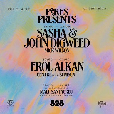 Pikes Presents: Sasha & John Digweed – gráfica del evento