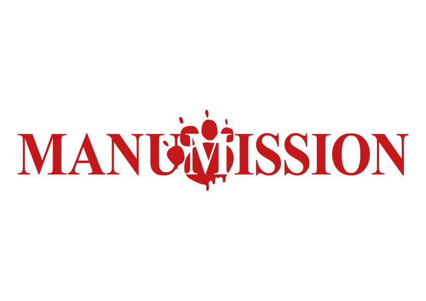 Manumission Red Wordmark Logo